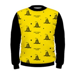 Gadsden Flag Don t Tread On Me Yellow And Black Pattern With American Stars Men s Sweatshirt by snek