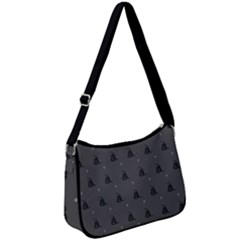 Gadsden Flag Don t Tread On Me Black And Gray Snake And Metal Gothic Crosses Zip Up Shoulder Bag by snek