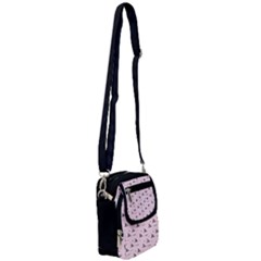 Gadsden Flag Don t Tread On Me Light Pink And Black Pattern With American Stars Shoulder Strap Belt Bag by snek