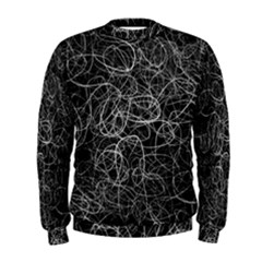 Pattern Effet Lignes Blanc Men s Sweatshirt by kcreatif