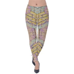 Temple Of Wood With A Touch Of Japan Velvet Leggings