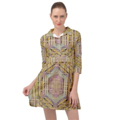 Temple Of Wood With A Touch Of Japan Mini Skater Shirt Dress by pepitasart