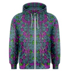 The Most Beautiful Flower Forest On Earth Men s Zipper Hoodie by pepitasart