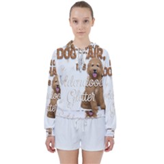 Golden Doodle Apparel Women s Tie Up Sweat by goldendoodle