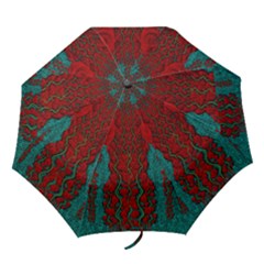 Lianas Of Roses In The Rain Forrest Folding Umbrellas by pepitasart