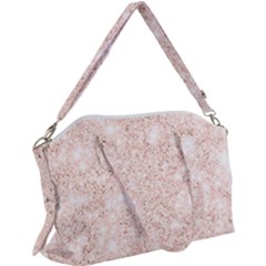 Rose Gold Pink Glitters Metallic Finish Party Texture Imitation Pattern Canvas Crossbody Bag by genx