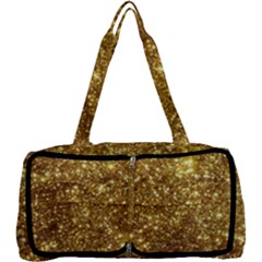 Gold Glitters Metallic Finish Party Texture Background Faux Shine Pattern Multi Function Bag by genx