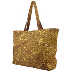 Gold Glitters Metallic Finish Party Texture Background Faux Shine Pattern Simple Shoulder Bag by genx