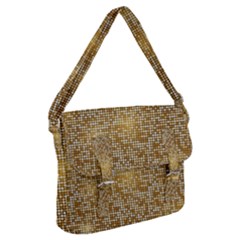 Retro Gold Glitters Golden Disco Ball Optical Illusion Buckle Messenger Bag by genx