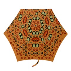 Happy Pumkins And Ghosts And  They Love The Season Mini Folding Umbrellas by pepitasart