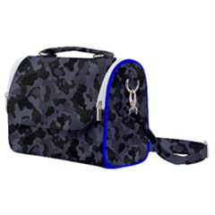 Camouflage Violet Satchel Shoulder Bag by kcreatif
