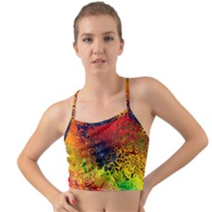 Color Abstract Colorful Art Mini Tank Bikini Top by Wegoenart