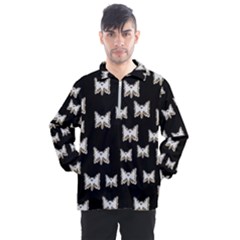 Bats In The Night Ornate Men s Half Zip Pullover by pepitasart