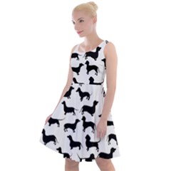 Dachshunds! Knee Length Skater Dress