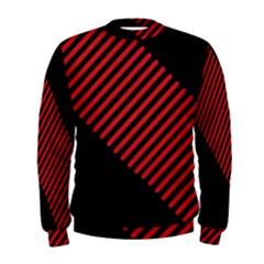 Bandes Lignes Rouge Men s Sweatshirt by kcreatif