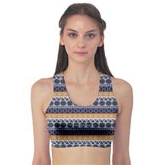 Abstract Seamless,pattern Graphic Lines Vintage Background Grunge Diamond Square Sports Bra by Vaneshart