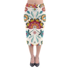 Baatik Print  Midi Pencil Skirt