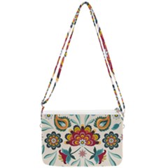 Baatik Print  Double Gusset Crossbody Bag