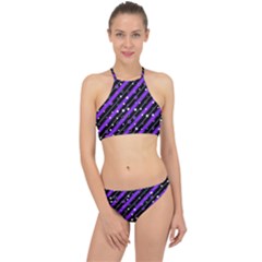 Christmas Paper Star Texture Racer Front Bikini Set by Vaneshart