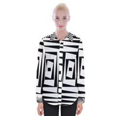 Background Black White Design Womens Long Sleeve Shirt