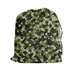 Dark Green Camouflage Army Drawstring Pouch (2xl) by McCallaCoultureArmyShop