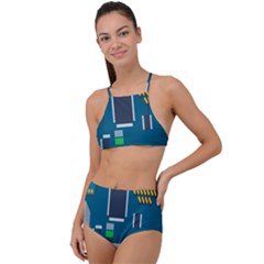 Amphisbaena Two Platform Dtn Node Vector File High Waist Tankini Set by Sapixe