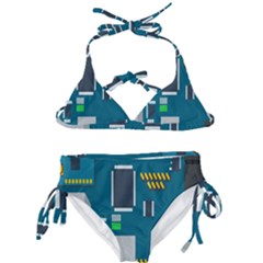 Amphisbaena Two Platform Dtn Node Vector File Kids  Classic Bikini Set by Sapixe