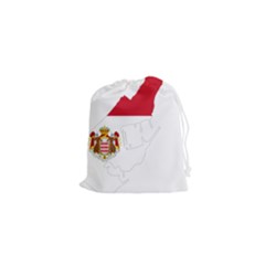 Monaco Country Europe Flag Borders Drawstring Pouch (xs) by Sapixe