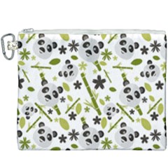 Panda Love Canvas Cosmetic Bag (xxxl) by designsbymallika