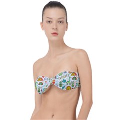 Traveller Explorer Classic Bandeau Bikini Top  by designsbymallika