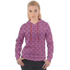 Heart Face Mauve Women s Overhead Hoodie