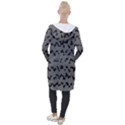 Mosaique Noir/Gris Hooded Pocket Cardigan View2