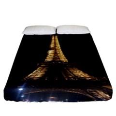 Tour Eiffel Paris Nuit Fitted Sheet (california King Size) by kcreatif