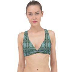 Rainforest Vines And Fantasy Flowers Classic Banded Bikini Top