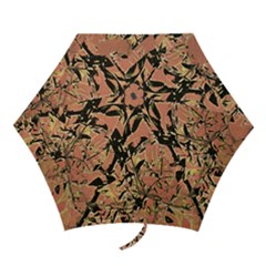 Floral Grungy Style Artwork Mini Folding Umbrellas by dflcprintsclothing