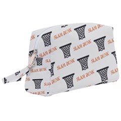 Slam Dunk Baskelball Baskets Wristlet Pouch Bag (large) by mccallacoulturesports