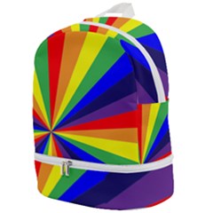 Rainbow Pattern Zip Bottom Backpack