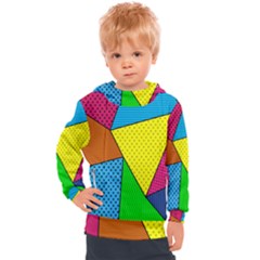 Abstract Print Kids  Hooded Pullover