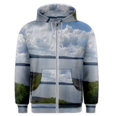 Lake Wallenpaupack Men s Zipper Hoodie by canvasngiftshop