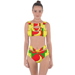 Banana Republic Flags Yellow Red Bandaged Up Bikini Set  by HermanTelo