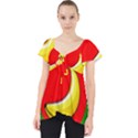 Banana Republic Flags Yellow Red Lace Front Dolly Top View1