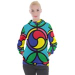 Colors Patterns Scales Geometry Women s Hooded Pullover