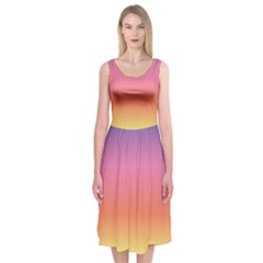 Rainbow Shades Midi Sleeveless Dress by designsbymallika