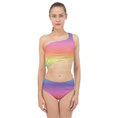 Rainbow Shades Spliced Up Two Piece Swimsuit by designsbymallika