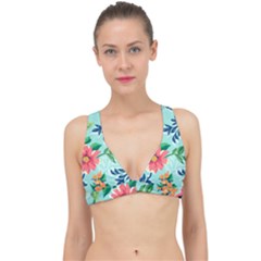 Multi Colour Floral Print Classic Banded Bikini Top