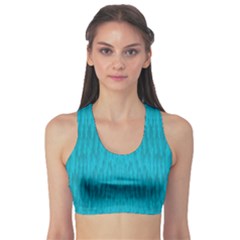 Festive Rainbow, Season To Wear Blue Sports Bra by pepitasart