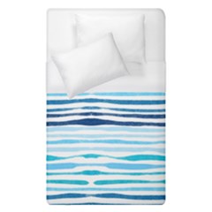 Blue Waves Pattern Duvet Cover (single Size) by designsbymallika