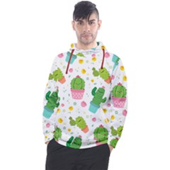 Cactus Pattern Men s Pullover Hoodie by designsbymallika