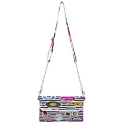 Disco Theme Mini Crossbody Handbag by designsbymallika