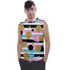 Stripes Pattern Men s Regular Tank Top